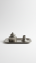 Antique Pewter Desk Tray Set